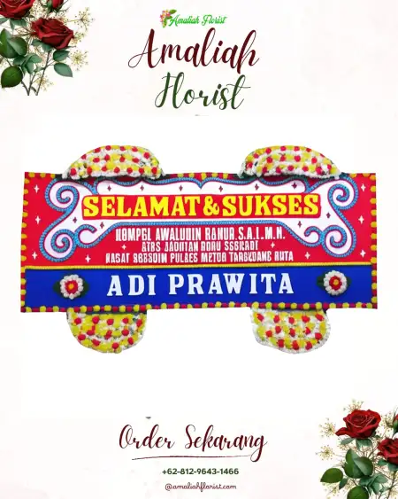 Papan Bunga Ucapan Selamat Abung Kunang